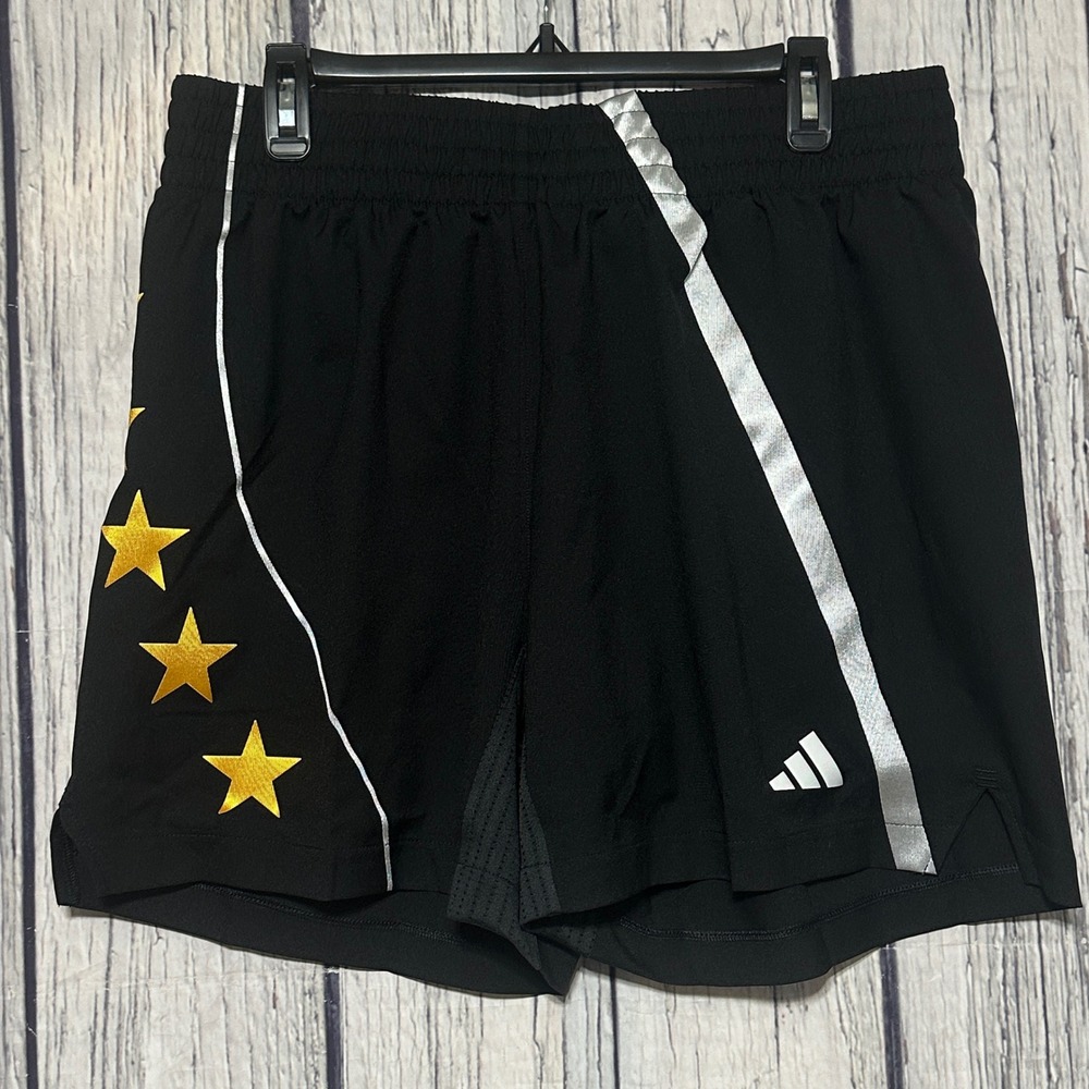 Adidas McDonalds All American Game Basketball Shorts Black Gold Mens XL JG1578